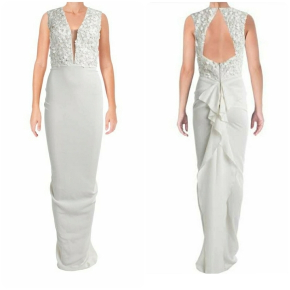 Nicole Bakti Women's Peach Flower Applique - Picture 4 of 16